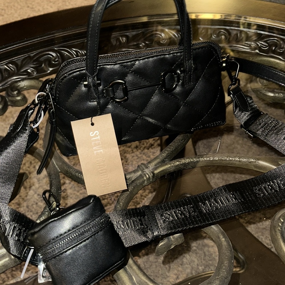 Steve Madden❤️ Bkola satchel / crossbody / shoulder bag with Airpod case. NWT - Picture 3 of 8